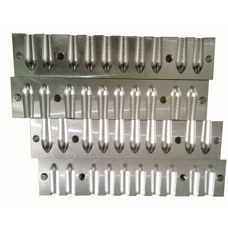 10 Cavities aluminum alloy torpedo suppository mold