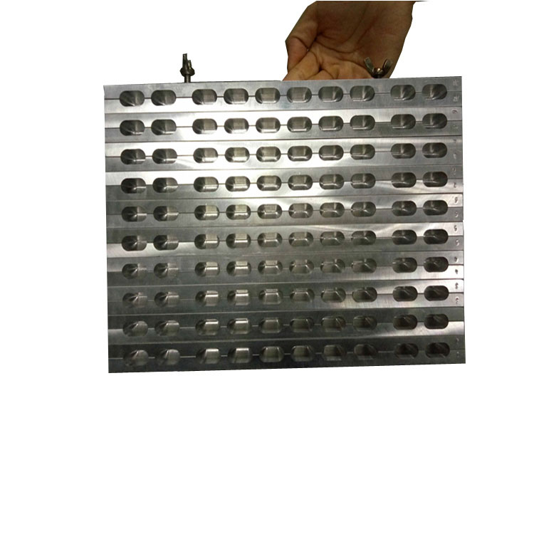 100 Cavities aluminum alloy duckbill suppository mold