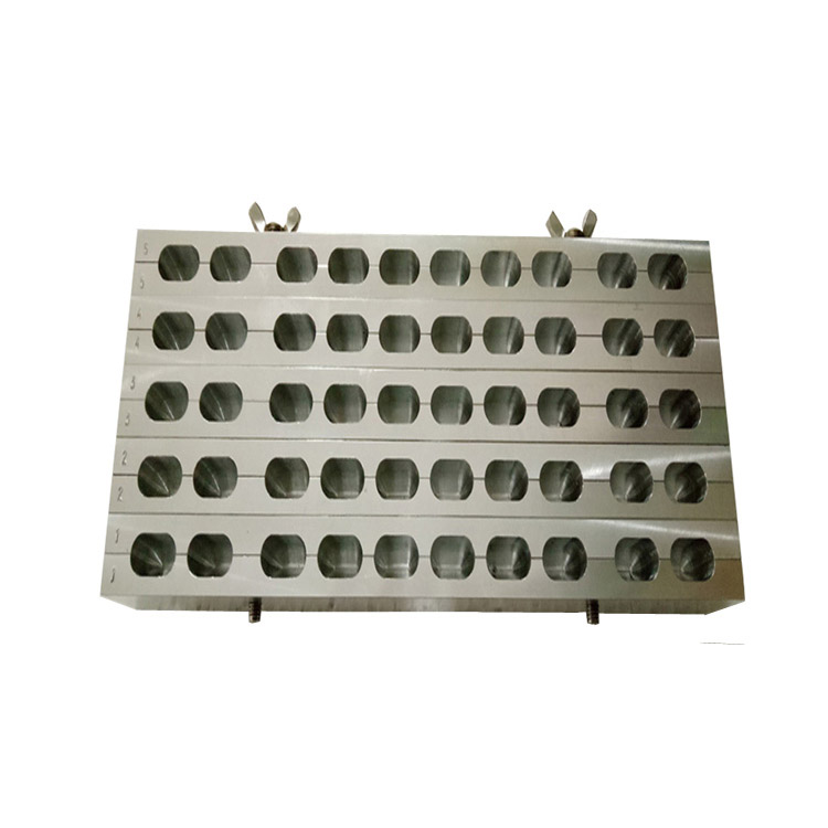 50 Cavities aluminum alloy duckbill suppository mold