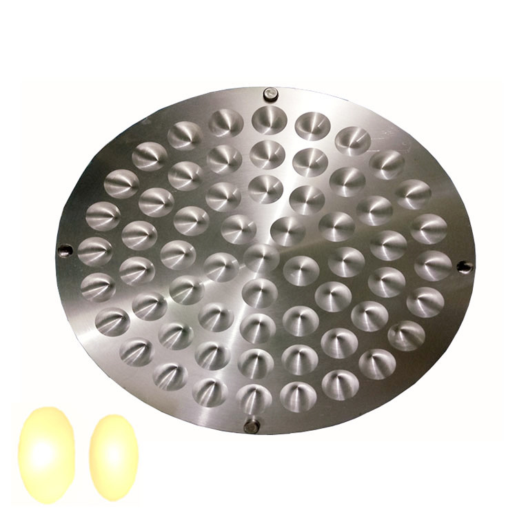 50 Cavities aluminum alloy oval suppository mold